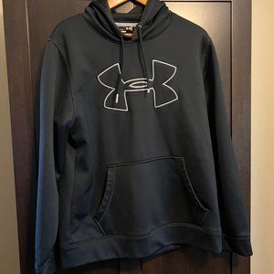 Men’s Black Under Armour Storm Big Logo Sweatshirt Size Medium